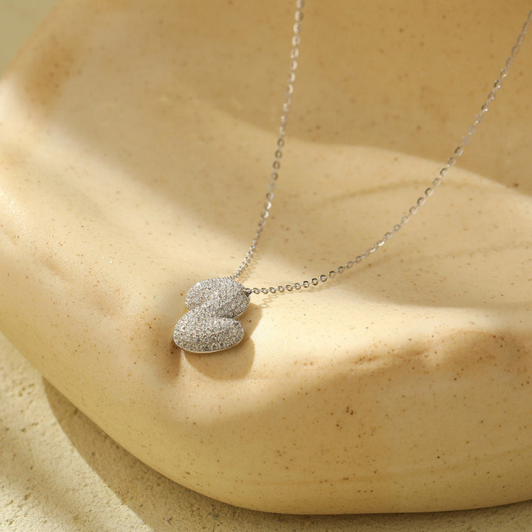 The Stainless Steel Bubble Letter Initial Pendant Chunky