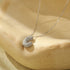 The Stainless Steel Bubble Letter Initial Pendant Chunky