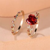2-Piece New Inlaid Zircon Diamond