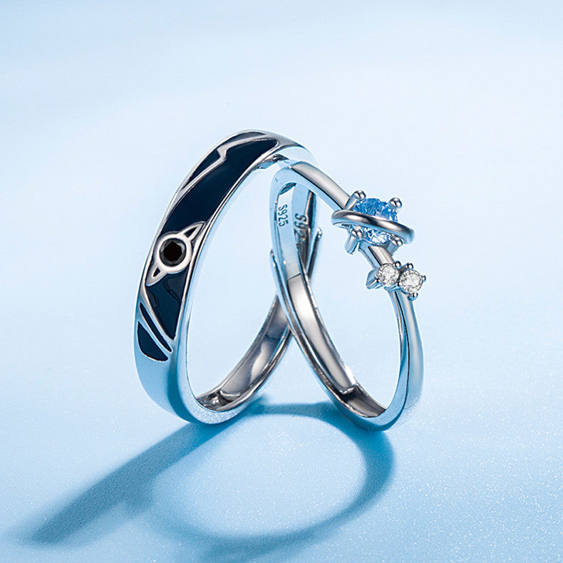 Dream Planet Couple Rings Fashion Personality Rings