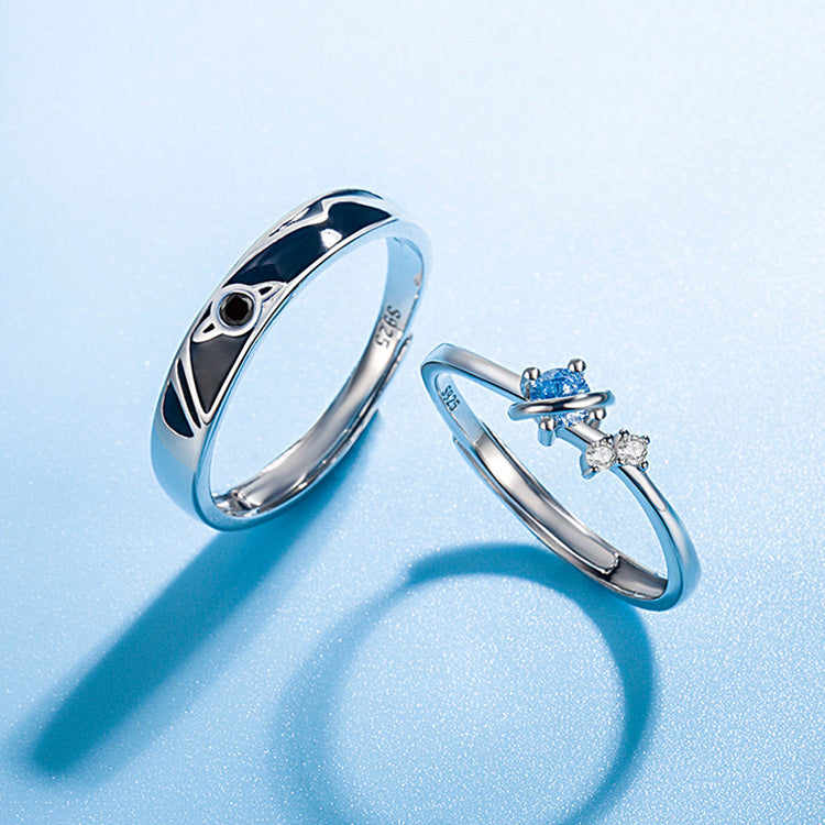 Dream Planet Couple Rings Fashion Personality Rings