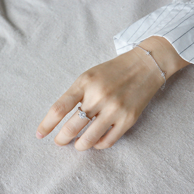 925 Silver AAAA Zircon Rings 