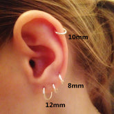 925 Sterling Silver Hoop Earrings