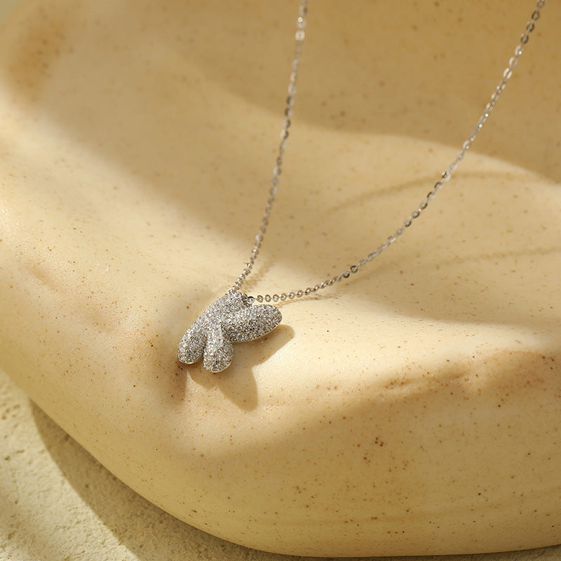 The Stainless Steel Bubble Letter Initial Pendant Chunky