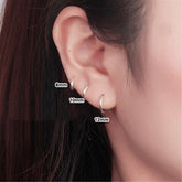925 Sterling Silver Hoop Earrings