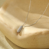 The Stainless Steel Bubble Letter Initial Pendant Chunky
