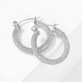 Earrings Femininity Full Of Zircon Hoop Earrings