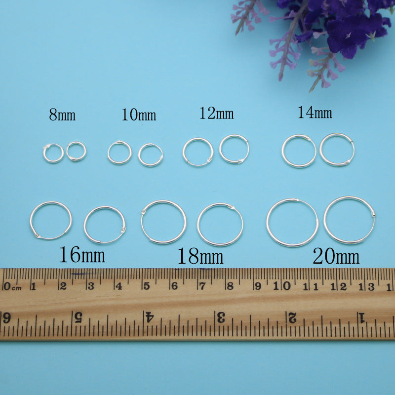 925 Sterling Silver Hoop Earrings