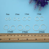 925 Sterling Silver Hoop Earrings