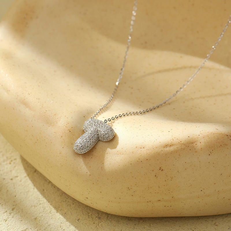 The Stainless Steel Bubble Letter Initial Pendant Chunky