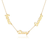 Name Custom Necklace Customize Multiple Name Necklaces