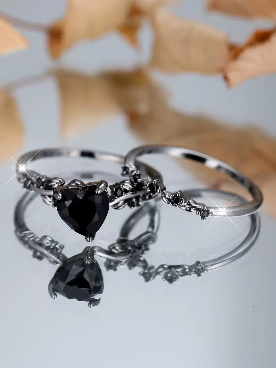2-Piece New Inlaid Zircon Diamond