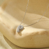 The Stainless Steel Bubble Letter Initial Pendant Chunky