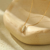 The Stainless Steel Bubble Letter Initial Pendant Chunky