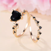 2-Piece New Inlaid Zircon Diamond