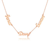 Name Custom Necklace Customize Multiple Name Necklaces