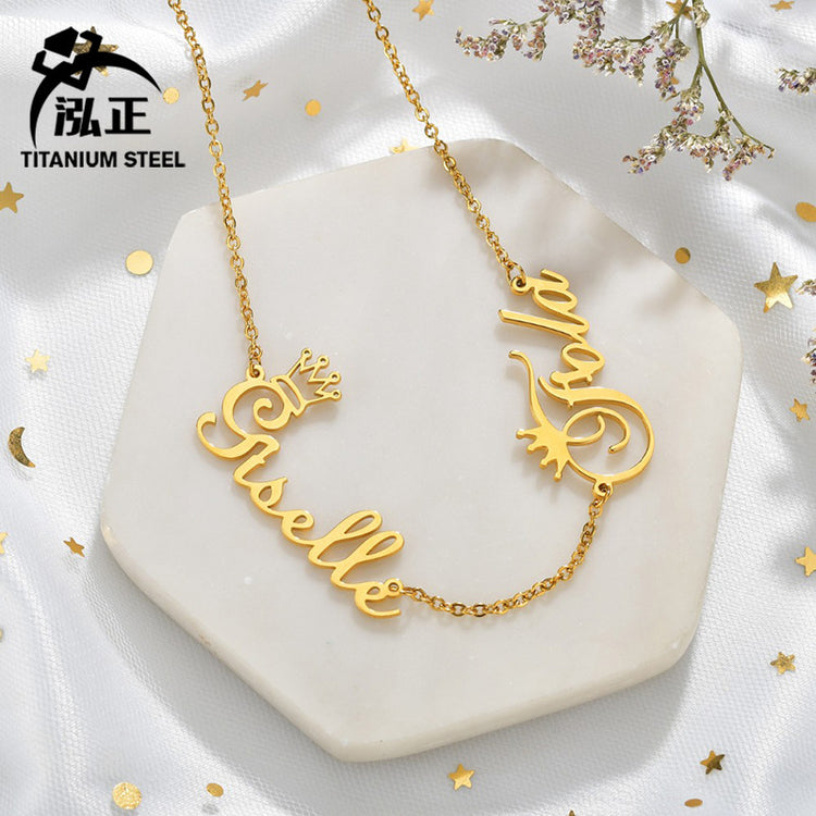 Name Custom Necklace Customize Multiple Name Necklaces